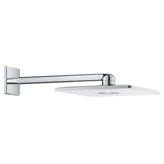 GROHE Rainshower SmartActive 310 Cube hoofddouche - 31x31cm - vierkant - wandarm 43cm - 2 straalsoorten - wit/chroom