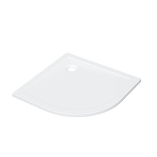 FugaFlow Efficiente Anta Douchebak - 100x100x4cm - kwartrond - acryl - glans wit