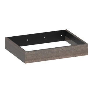 BRAUER Amaze meuble sous lavabo 60 avec support de suspension intégré lamelles chêne noir