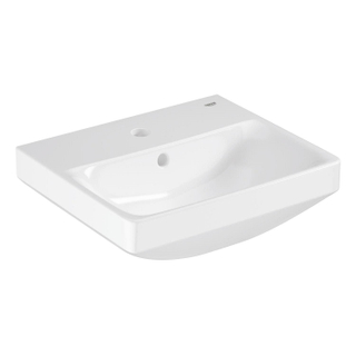 Grohe Euro Ceramic Wastafel - vrijhangend - 45x39cm - met kraangat - met overloop - exclusief wandbevestiging - alpine wit