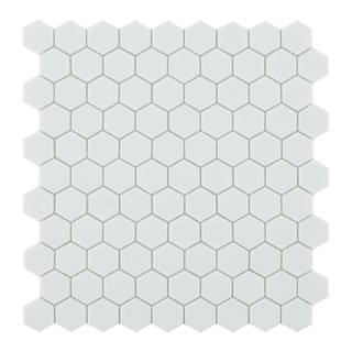 SAMPLE By Goof mozaiek hexagon white Wandtegel Mozaiek Mat Wit