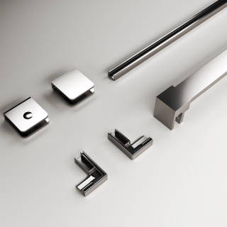 Aqua Vista Montageset Galatina Entrada zijwand Matt Brushed