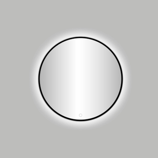 Best-Design Nero Venetië ronde spiegel zwart incl.led verlichting Ø 60 cm