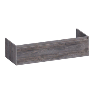 BRAUER Hope wastafelonderkast - 119x30x45.5cm - 1 softclose lade greeploos - 1 sifon uitsparing - Driftwood