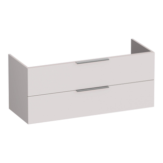 BRAUER Elevate meuble sous lavabo 120 excl. poignées à poser 2 tiroirs softclose et 2 découpes pour siphon - mat sable