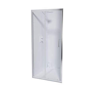 FugaFlow ID06 Quick Fit Schuifdeur - 90x190cm - 6mm veiligheidsglas - alu profiel - anti kalk - chroom