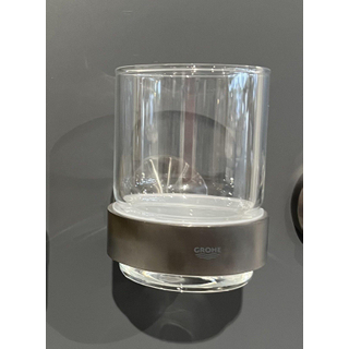 GROHE Essentials glas-/zeephouder brushed hard graphite - drinkglas SHOWROOMMODEL