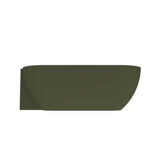 Arcqua Havana Halfvrijstaand Bad - 170x80cm - links - mat groen