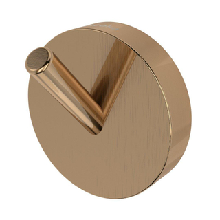 Haceka Kosmos Handdoekhaak - 4x4cm - enkel - geborsteld koper