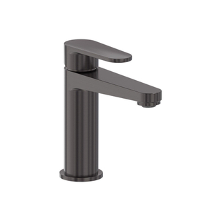 MAY Forma Eenhendel wastafelmengkraan opbouw model S Geborsteld carbon black PVD