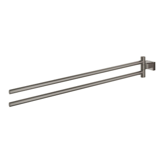 GROHE Essentials Cube Handdoekhouder - 43.9cm - dubbel - draaibaar - brushed hard graphite