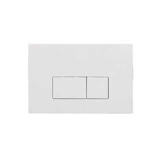 FugaFlow Eccelente Press Plaque de déclenchement DualFlush pour bâti-support Geberit UP320 ABS rectangulaire Blanc brillant
