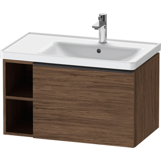 Duravit D-Neo wastafelonderkast 78.4x44x45.2cm 1 lade met softclose Noten (donker) Mat