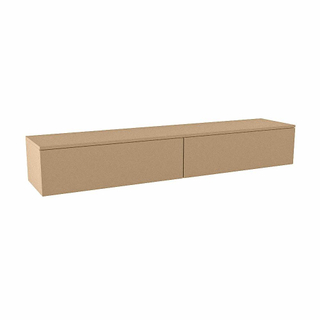 Mondiaz ALAN MODULE Meuble sous vasque - 190x45x30cm - 2 tiroirs - push to open - Oro