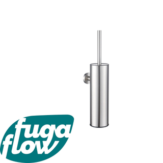 Fugaflow Eccelente Acces porte-brosse de toilette - modèle fermé - mural - rond - inox brossé