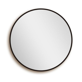 Saniclass Retro Line 2.0 Miroir rond 60x60cm cadre noir mat