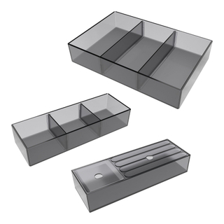 BRAUER Season ladeorganizer set model A zwart voor onderkasten