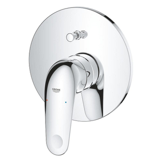 Grohe Euroeco Mitigeur baignoire - encastrable - avec levier - inverseur - rond - Chrome