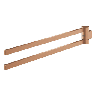 GROHE Selection Porte-serviettes - 40cm - double - pivotant - brossé Warm Sunset