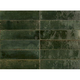 Ragno Look Wandtegel - 6x24cm - 10mm - porcellanato - Oliva glans (groen)