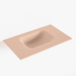 Mondiaz LEX Fontein - 50x30x0.9cm - wasbak midden - zonder kraangaten - voor toiletmeubel - Solid surface - Rosee
