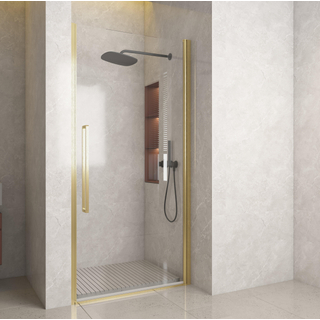 Aqua Vista Pisa Giro de Luxe front draaideur 90x200 cm Gun Metal Light