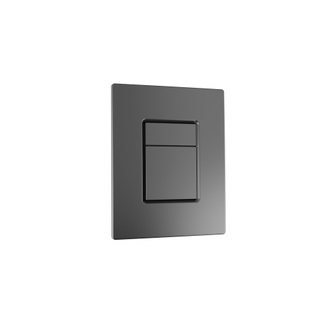 FugaFlow Eccelente Press Metal Thin Panneau de commande - pour Grohe Skate - 2 boutons - gunmetal thin