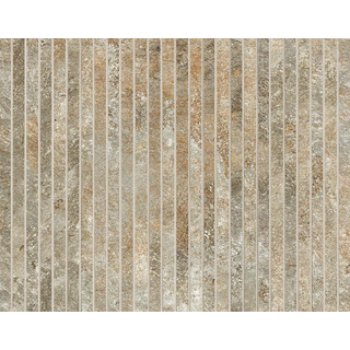 Fap Ceramiche Nobu carrelage mural - 25x75cm - rectifié - aspect pierre naturelle - Gris mat (gris)