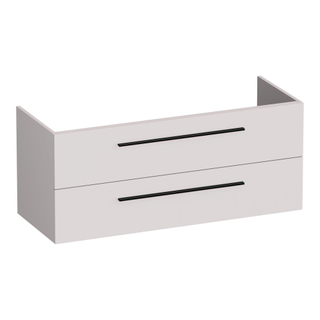BRAUER Trust wastafelonderkast 120 excl. opbouwgrepen 2 softclose lades en 1 sifon uitsparing - mat zand