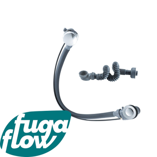 Fugaflow Eccelente Sobrado évacuation de baignoire surélevée - commande rotative avec fonction de remplissage - évacuation de baignoire prolongée - chrome