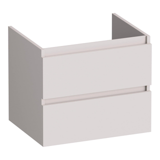 BRAUER Joy wastafelonderkast 60 2 softclose lades - greeploos - 1 sifon uitsparing - mat zand