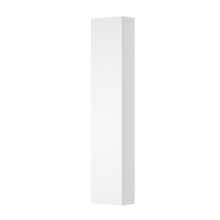 INK Dock Armoire colonne haute avec miroir intérieur 35x169x20cm MDF laqué blanc mat