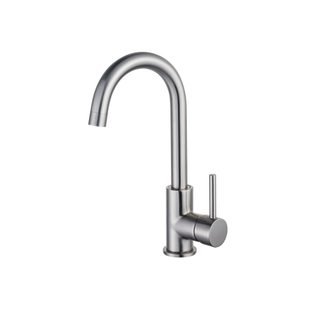 FugaFlow Eccelente Sobrado Mitigeur lavabo rehaussé avec bec rotatif Inox brossé PVD