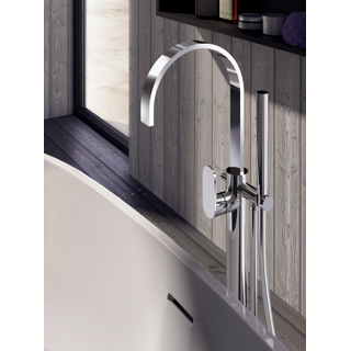 Hotbath Friendo robinet baignoire sur pied avec bec fixe chrome