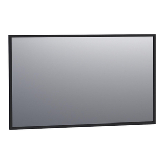 BRAUER Onyx spiegel - 120x70cm - rechthoekig - zwart geborsteld frame