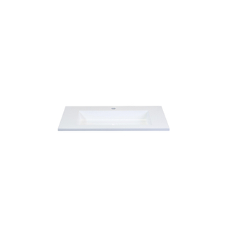 HR badmeubelen thin pierre artificielle pour lavabo 80.5x2x45.5cm blanc brillant 1kg