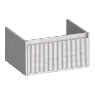 BRAUER Hope Wavy wastafelonderkast 60 1 softclose lade greeploos - 1 sifon uitsparing - Forest Seashell
