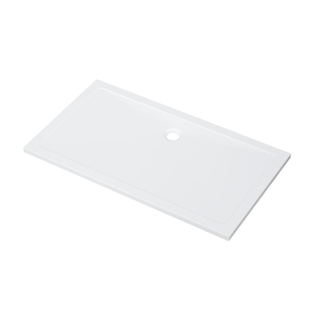 ZEZA Selva Receveur de douche - 180x90x4cm - Rectangulaire - acrylique - blanc brillant