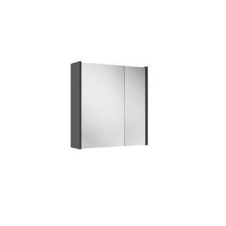 Adema Prime Spiegelkast - 60x63x16cm - inclusief zijpanelen - mat antraciet