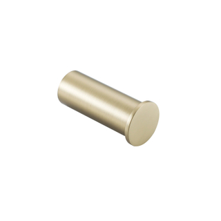 Fortifura Calvi Handdoekhaak - rond - enkel - Geborsteld Messing PVD (Goud)