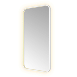 Hotbath &MORE Spiegel direct en indirect LED spiegelverwarming color changing dimbaar met afstandsbediening Mat wit