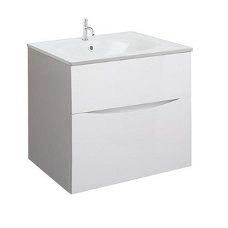Crosswater Vergo Lavabo - 60cm - sans trous de robinet - marbre blanc