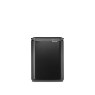 Brabantia Bo Poubelle - 7 litres - seau intérieur en plastique - noir mat
