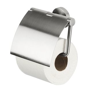 Geesa Nemox porte-papier toilette avec ouvercle Inox