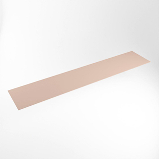 Mondiaz TOP 46 Plan sous vasque - 230x46x0.9cm - compatible comme plan de meuble - solid surface - Rosee