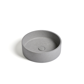 Ideavit Ora lavabo 39x39x12cm béton rond gris