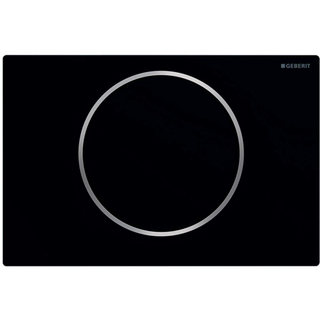 Geberit Sigma10 bedieningplaat met frontbediening voor toilet 24.6x16.4cm zwart mat