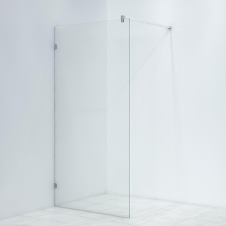 Saniclass Bellini Inloopdouche - scharnierbevestiging - 100x200cm - 8mm veiligheidsglas - anti kalk - chroom