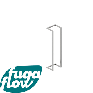 FugaFlow Efficiente Acces Portant serviette 95x25x20cm Inox brossé