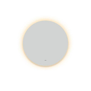 FugaFlow Eccelente Arredo Miroir Salle de Bain - rond - diamètre 120cm - éclairage LED indirect - chauffe-miroir - interrupteur